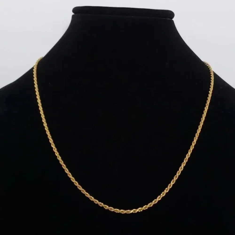Made in Italy 925 Sterling Silver Braided Chain Nec…
